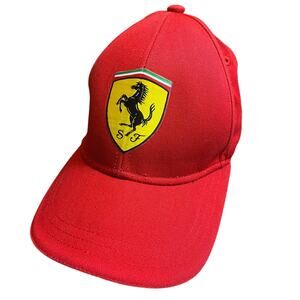 Ferrari Scuderia Ferrari Logo Adjustable Cap One Size Red